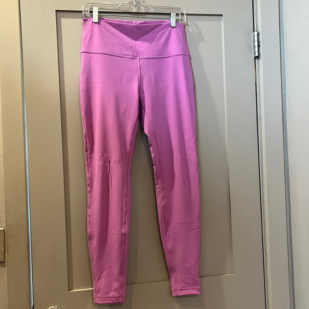 Lululemon Wunder under pink leggings size 10